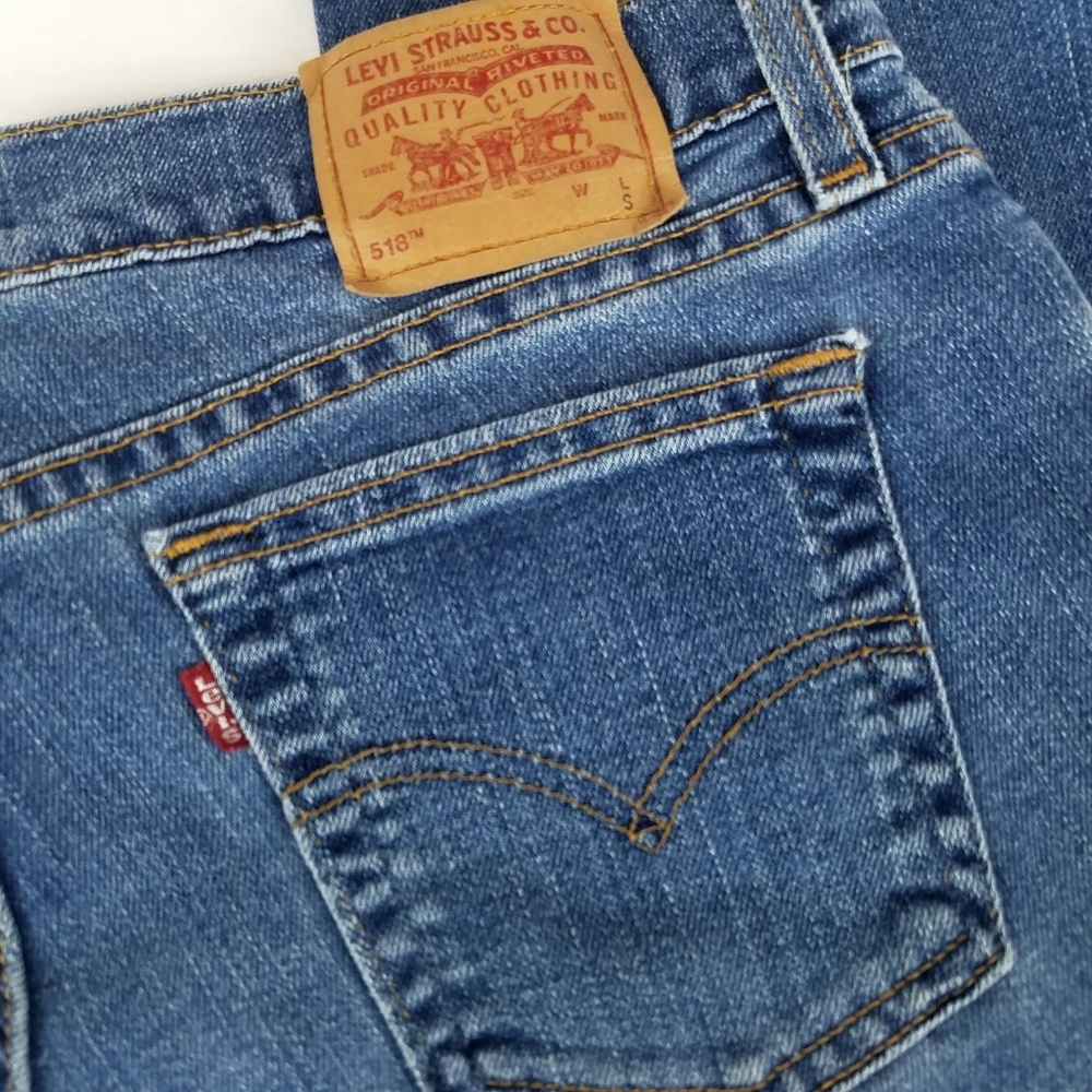 Levi's 518 S Jrs 11 32x30 Superlow Stretch Bootcut